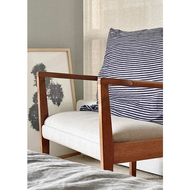 Contemporary Modernplum Baltic Black Stripe Pillow Cover - 20" X 20" For Sale - Image 3 of 4