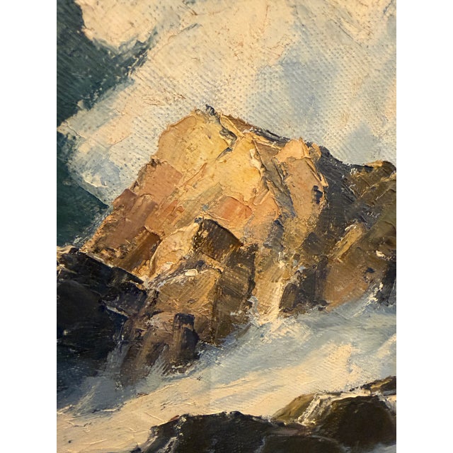 Circa 1963 Earl Davids Sunny Seas Painting, Framed For Sale - Image 11 of 12