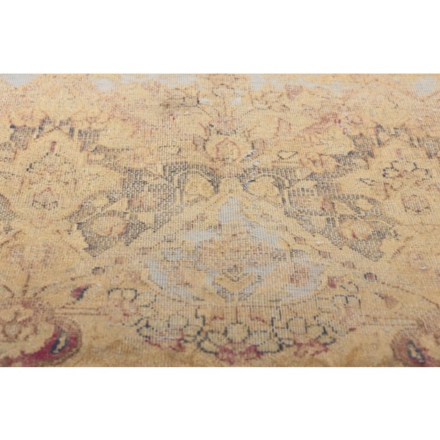 Mid 20th Century Mid 20th Century French Industrial Vintage Turkish Rug - 09'07 X 13'04 For Sale - Image 5 of 9