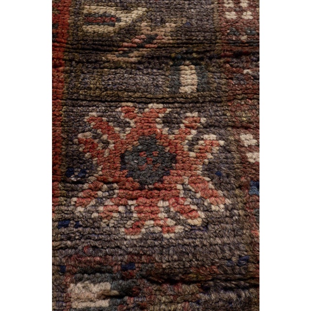 Textile Vintage Circa 1940 Orange Turkish Oushak Kelleh Hand Knotted Wool Runner 5ft 6in X 12ft 2in For Sale - Image 7 of 18