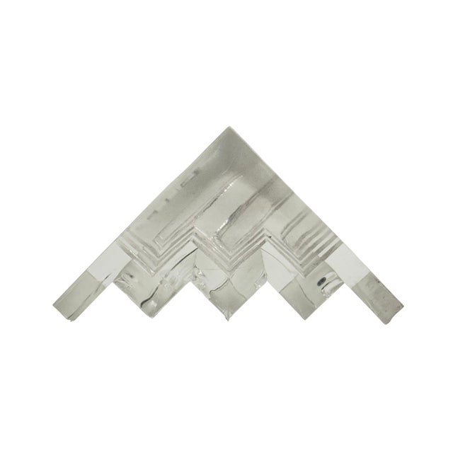 Mid-Century Modern Vintage Signed Lucite Wave Desk Organizer & Letter Holder For Sale - Image 3 of 7