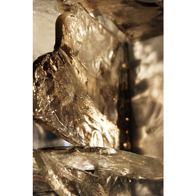 Italian Murano Glass Wall Lamps by Carlo Nason for Mazzega, 1970s, Set of 2 For Sale - Image 15 of 18