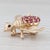 Gemstone Information: - Natural Rubies - Total Carats - 0.54ctw Cut - Round Color - Red Treatment - Routinely Enhanced -...