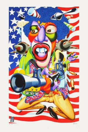 2008 "Jimmy Hendrix" Lithograph by Didier Chamizo