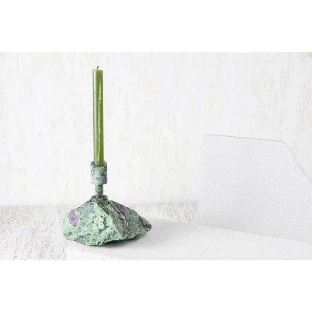 Contemporary Ruby Zoisite Abra Candleholder by Studio DO For Sale - Image 3 of 6