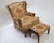 Early 20th Century Antique French Country Louis XV Style Carved Oak Bergere Wingback Chairs Pair For Sale - Image 14 of 15