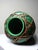 Japanese Green Ceramic Vase with Awaji Yaki Bamboo Lacing, 1920s For Sale - Image 6 of 10