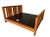 Asian Indonesian Teak King Size Bed Frame For Sale - Image 3 of 4