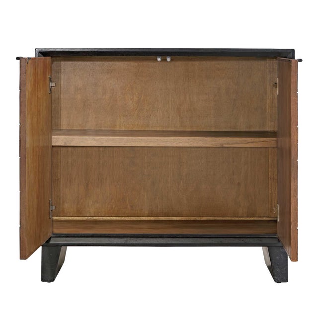 Contemporary Muestra Wood Grain 2 Door Cabinet For Sale - Image 3 of 5