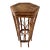 Vintage Mid Century Bamboo Tortoise Shell Plant Stand Drink Table For Sale
