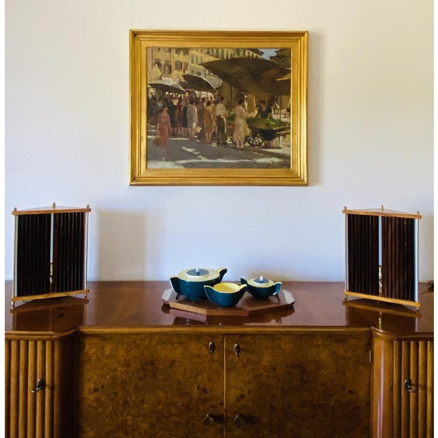 Palisander and Brass Table Lamps by Leonardo Mosso, Italy, 1970s, Set of 2 For Sale - Image 16 of 18