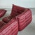 Animal Skin Togo Modular Sofa in Oxblood Red Leather attributed to Michel Ducaroy for Ligne Roset, 2000s, Set of 4 For Sale - Image 7 of 18