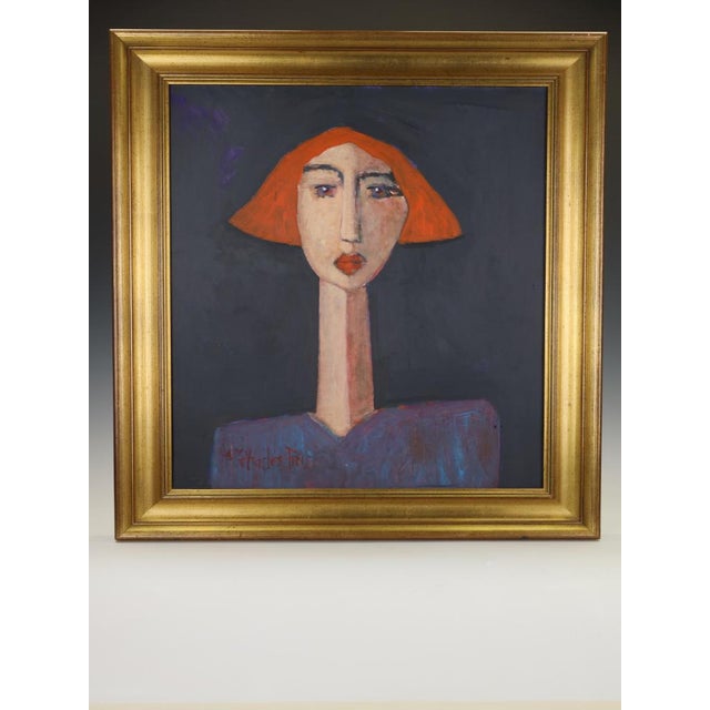 Contemporary Harry Charles Tim, Alice, Longhead Series, 2020s, Acrylic Painting For Sale - Image 3 of 18