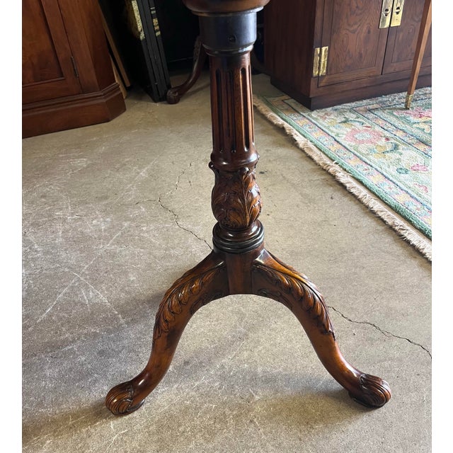Round Inlaid Table Attributed to Theodore Alexander For Sale - Image 6 of 11