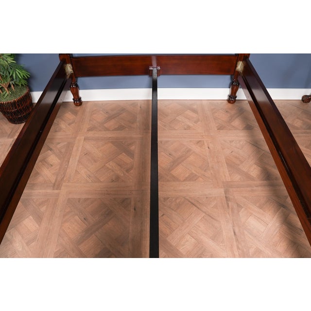 Niagara Furniture King Size Mahogany Poster Bedframe For Sale - Image 9 of 13