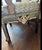 Mid 20th Century Mid 20th Century Handcrafted Syrian Mother of Pearl & Abalone Inlaid Moorish Armchair | Damascus Style | Carved Hardwood Accent Chair For Sale - Image 5 of 12