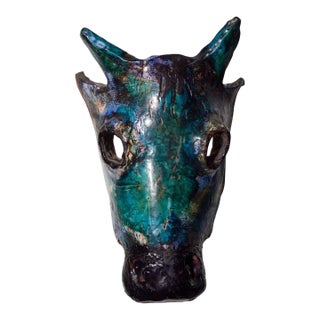 Henrik Allert Horse Head Wall Sculpture Sweden, 1995c. For Sale