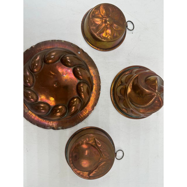 Collection of Copper Molds, Set of 4 For Sale In Charleston - Image 6 of 6