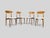 1960s Mid-Century Italian Dining Chairs in Beech, Italy, 1960s, Set of 4 For Sale - Image 5 of 18