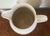 Mid-Century English Creamware 5 Pint Banded Pitcher Jug Dated 1953 For Sale - Image 9 of 12
