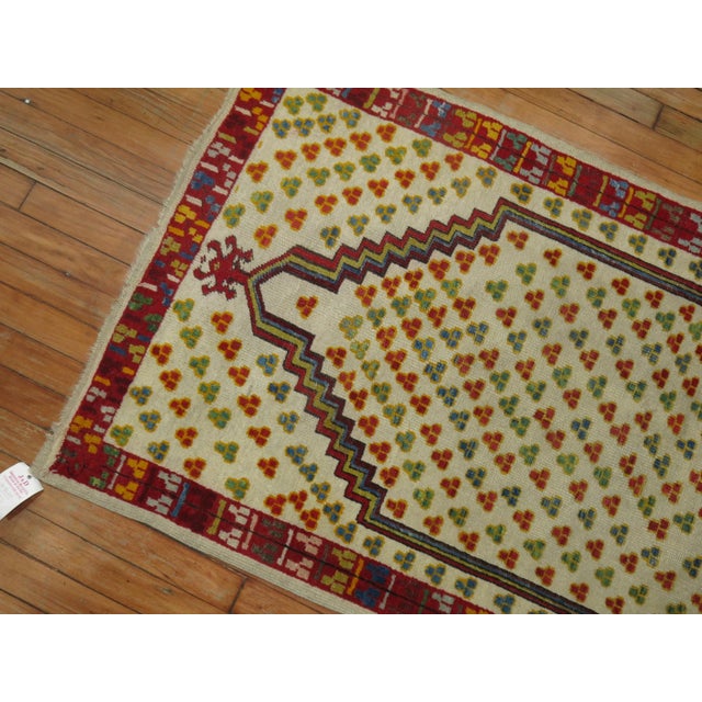 Antique Zabihi Collection Turkish Ghiordes Prayer Rug For Sale In New York - Image 6 of 7