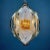 Mid-Century Amber Murano Glass and Chrome Chandelier by Toni Zuccheri for Mazzega, Italy, 1970s For Sale - Image 6 of 13
