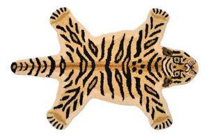 1990s Vintage Tiger Style Persian Rug - 2' X 3'