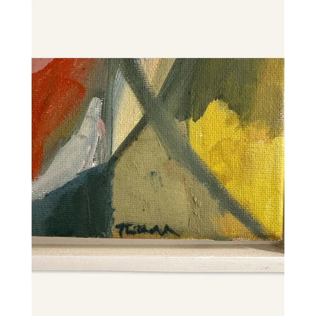 Abstract Evelyn Twitchell Modern Abstract Oil Painting on Canvas, “Red Seed,” 2010 For Sale - Image 3 of 7