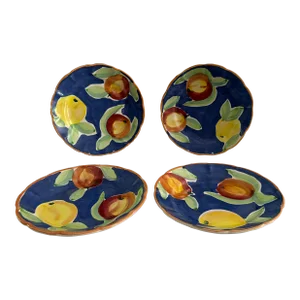 Set of 4 Vintage Salad Plates From Mexico