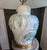 Boho Chic Vintage Paul Hanson Ceramic Lamp With Regency Palm Relief For Sale - Image 3 of 10