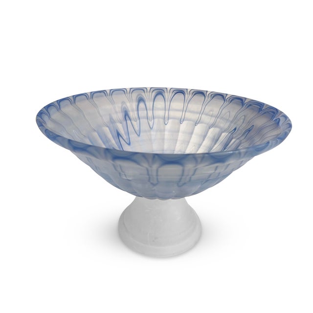 Vintage Large Murano Glass Fluted Bowl Chairish