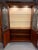 Auburn Late 20th Century English Chippendale Style Mahogany Inlaid Lighted Bookcase Cabinet, Circa 1980 For Sale - Image 8 of 13