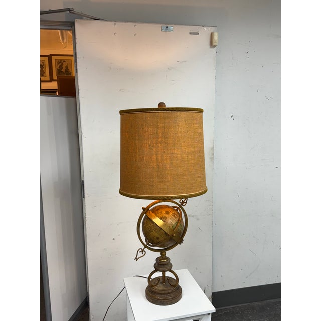 Design Plus Gallery presents a Bronze Table Lamp with Armillary Sphere. The armillary sphere in the center of this...