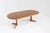 Vintage Danish round extendable dining table from the 1960s with 2 extension leaves, originating from Denmark. Subtle wood...