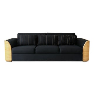 Late 20th Century Pencil Reed Three Seat Sofa For Sale