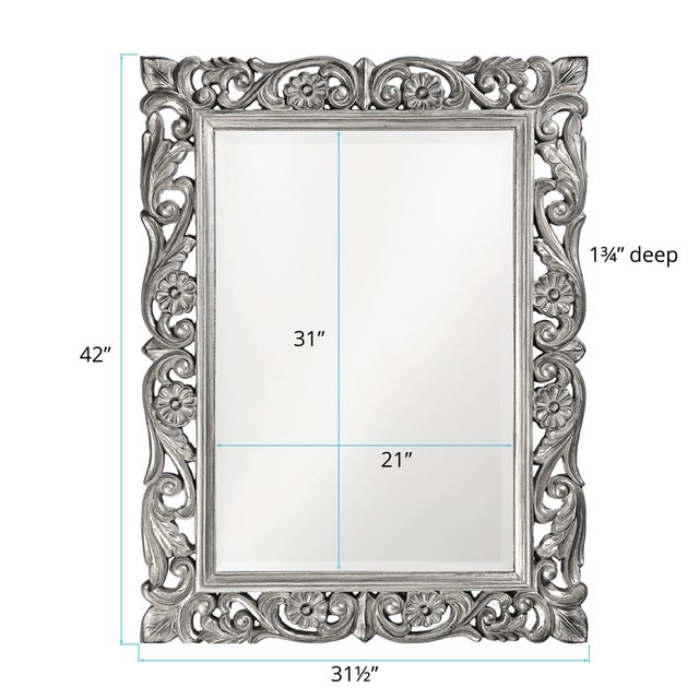 2020s Chateau Mirror - Glossy Nickel For Sale - Image 5 of 5