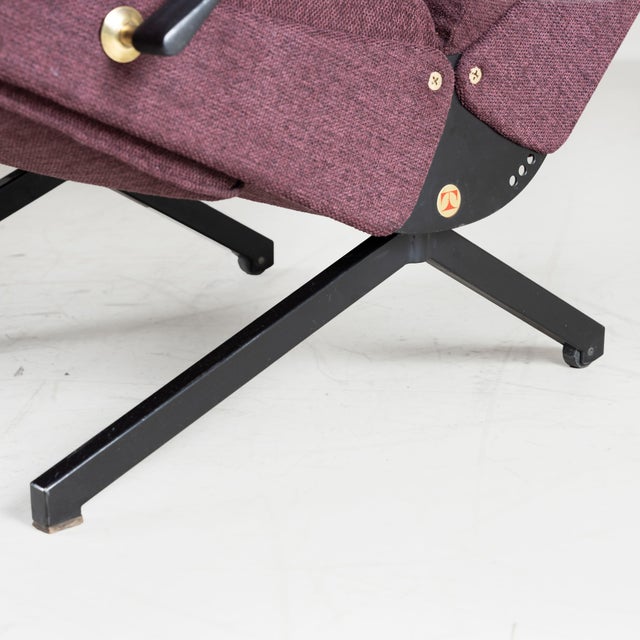 P40 Armchair Blue Second Edition by Osvaldo Borsani for Tecno, 1955 For Sale - Image 10 of 12