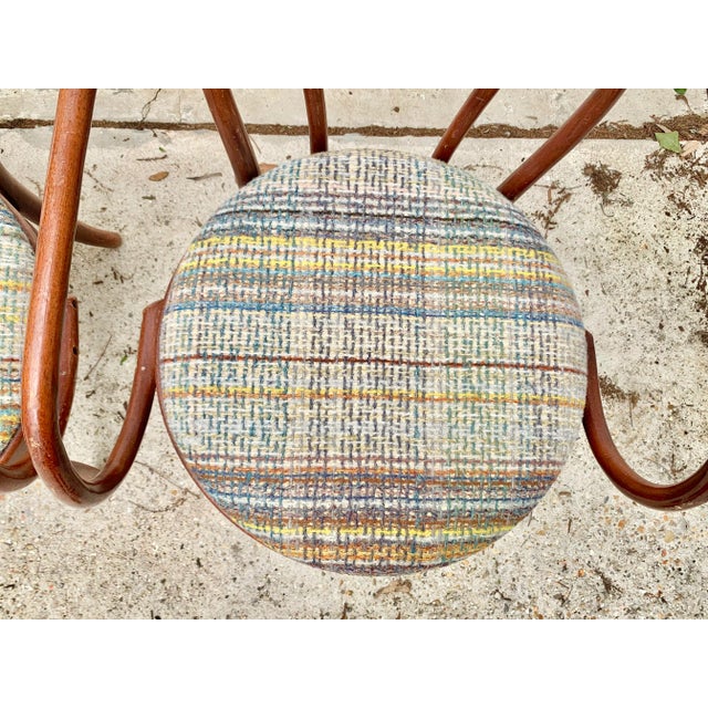 Vintage Thonet Style Bentwood Arm Chairs-Set of 6 For Sale - Image 9 of 13