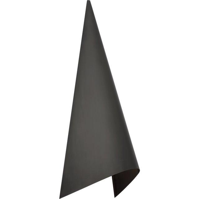 Modern Kelly Wearstler for Visual Comfort Signature Piel 20" Indoor/Outdoor Wall Wash in Bronze For Sale - Image 3 of 10