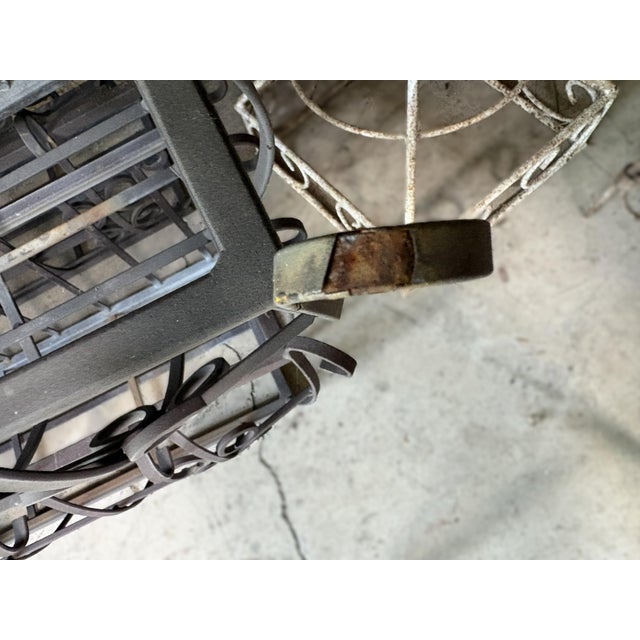 Late 20th Century Set of Four Wrought Iron Window Boxes For Sale - Image 11 of 12