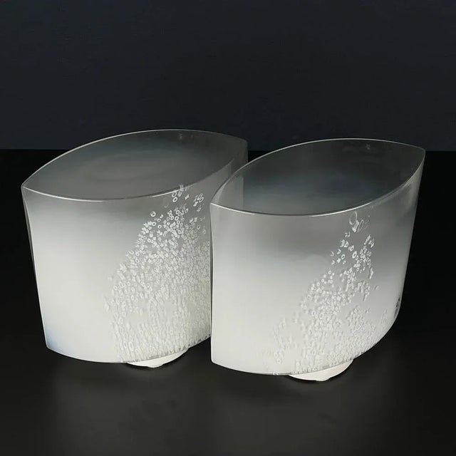 Idra Table Lamps in Murano Glass by Rosanna Toso for Leucos, Italy, 1980s, Set of 2 For Sale - Image 9 of 13