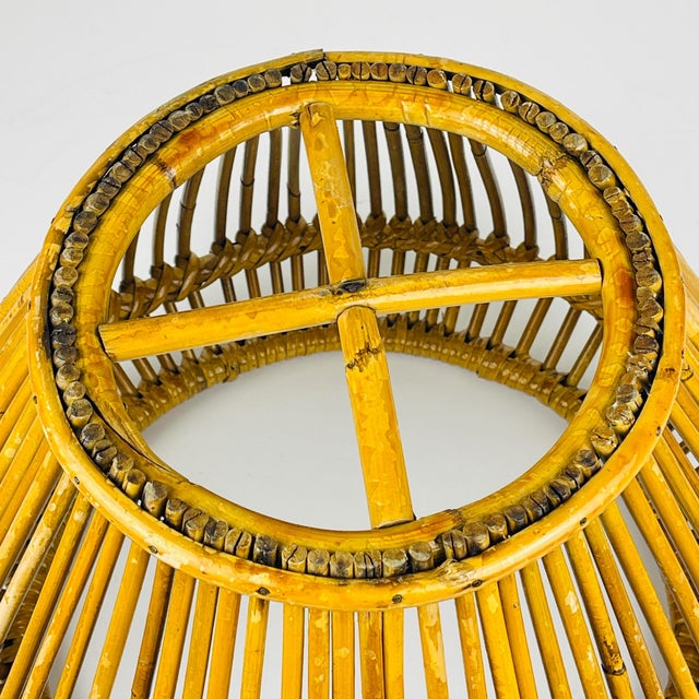 Vintage Rattan Basket, Italy, 1960s For Sale - Image 15 of 18