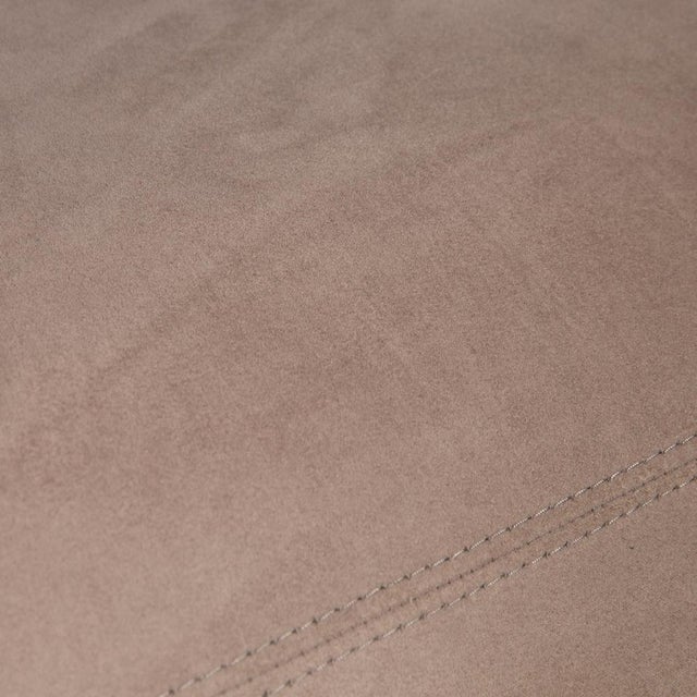 Corner Sofa and Ottoman in Fabric and Chrome from Erpo, Set of 2 For Sale - Image 6 of 18