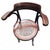 Wood Antique Art Nouveau Bent Oak Desk Chair W/ Carved Shell Motif Seat by Fischel For Sale - Image 7 of 8