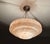 Art Deco Pendant Light in Pink and White Marble Glass, 1930s For Sale - Image 6 of 18