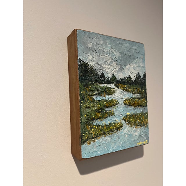 Into the Forest by Sea, Original Oil Painting by Mai-Lis Bahr For Sale - Image 4 of 10