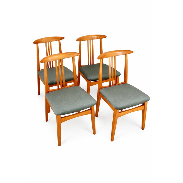 Wood 200/100 B Chairs by M. Zielinski, 1960s, Set of 4 For Sale - Image 7 of 7