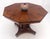 Flame Mahogany Octagon Shape Two 18" Leaves Single Base Dining Table MINT! For Sale - Image 9 of 15