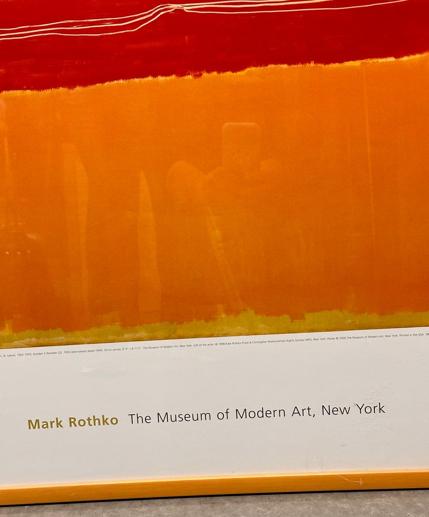 Early 20th Century Rothko Exhibition Offset Lithographic Poster 