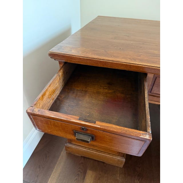 Antique Shanghai Lawyer’s Desk c.1910 – Qing Dynasty | Northern Elm For Sale In Miami - Image 6 of 14